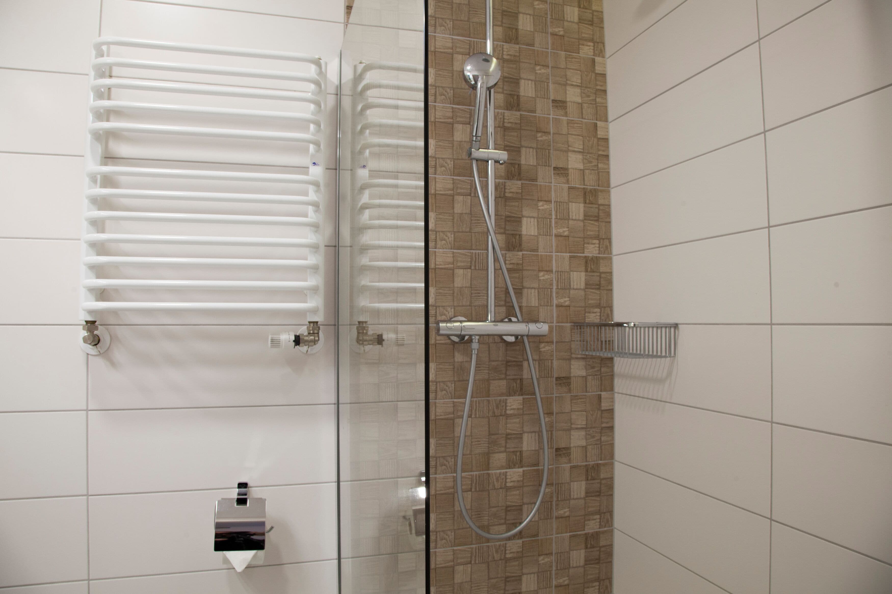 twin room | bathroom shower