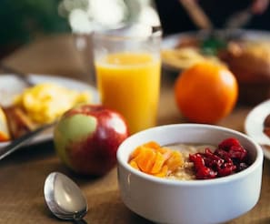 Free daily buffet breakfast