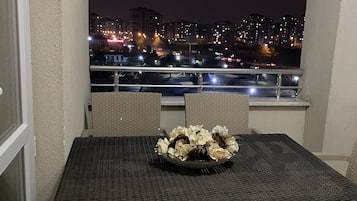 Deluxe Suite, Multiple Bedrooms, City View | Balcony view