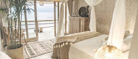 Suite, Private Bathroom, Beachfront | Free WiFi, bed sheets