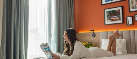 Down comforters, in-room safe, free WiFi