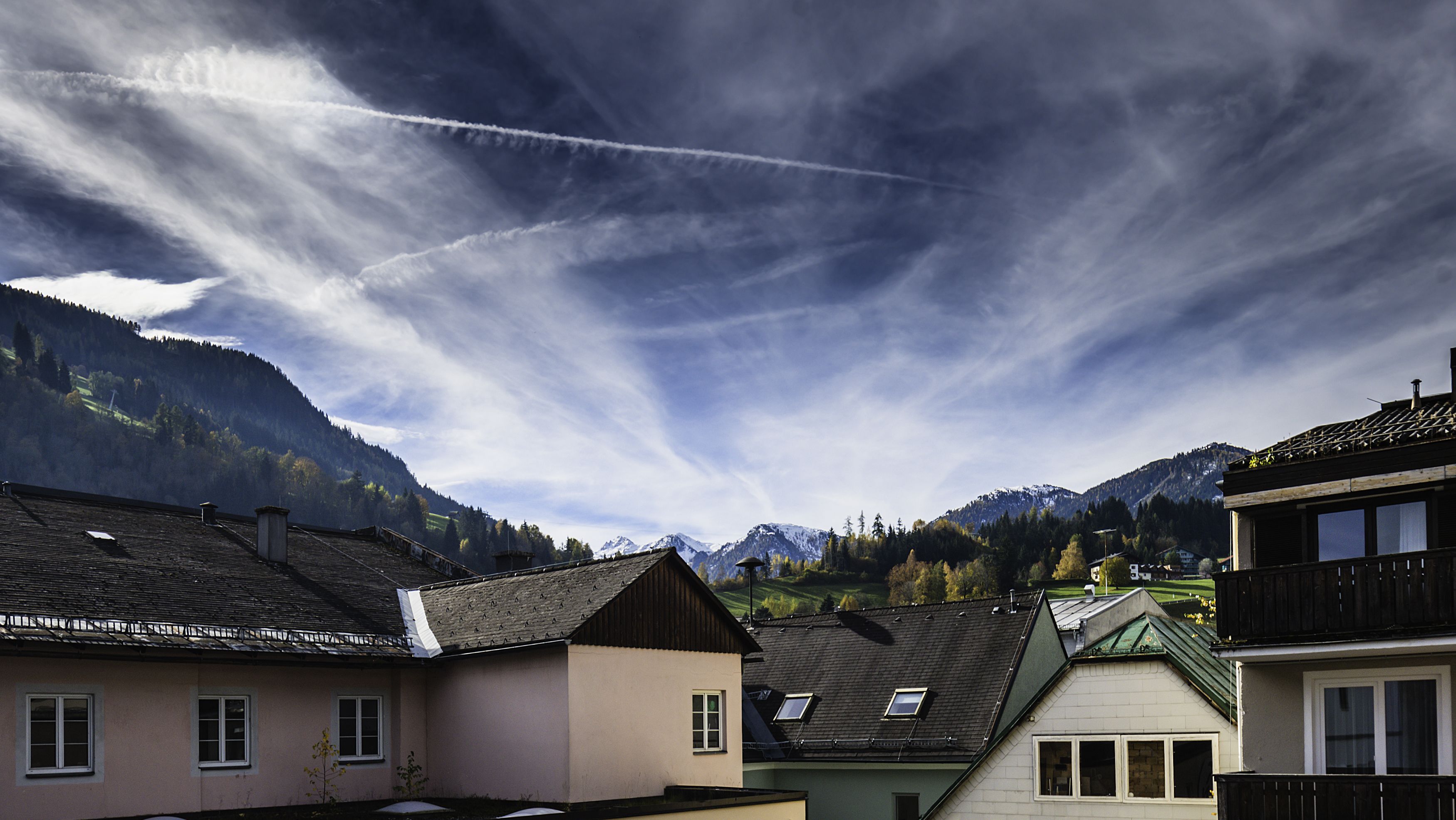 Blick von der Unterkunft