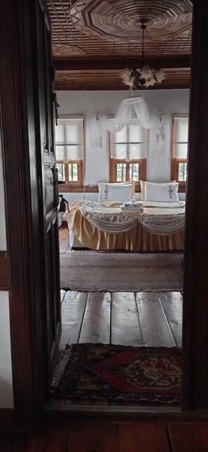 패밀리룸, 침실 1개, 발코니 | 이집트산 면 시트, 고급 침구, 각각 다른 스타일의 인테리어, 각각 다르게 가구 비치