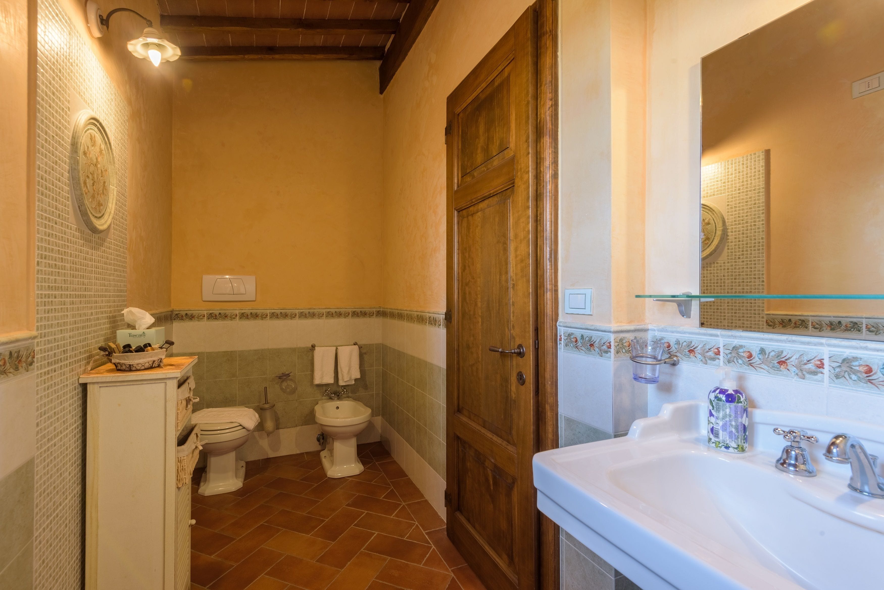 shower, rainfall showerhead, designer toiletries, hair dryer