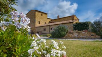 Outdoor banquet area