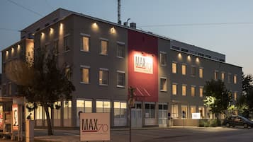 Front of property – evening/night