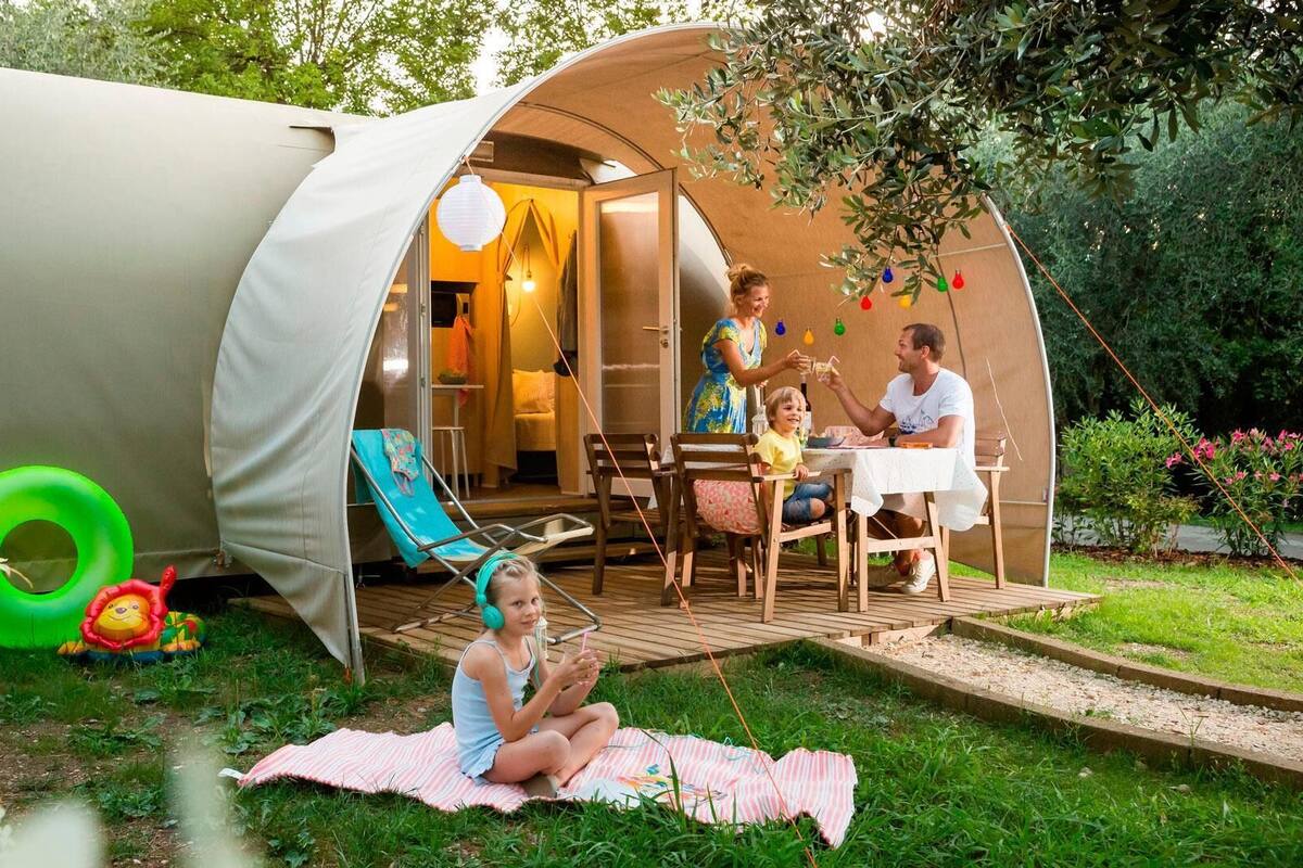 Tält Basic - delat badrum | Terrass/Patio