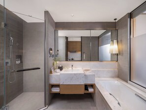 Standard Room, 2 Twin Beds (Separate Bath Walkin Shower) | 1 bedroom, premium bedding, down comforters, Select Comfort beds - Holiday Inn Nanjing Harbour by IHG (Nanjing)