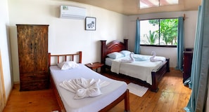 Premium bedding, down duvets, in-room safe, rollaway beds