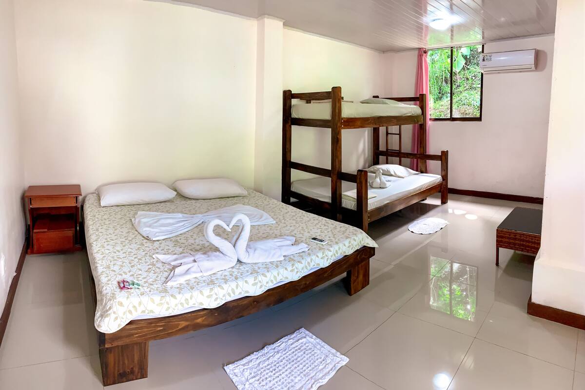 Premium bedding, down duvets, in-room safe, rollaway beds