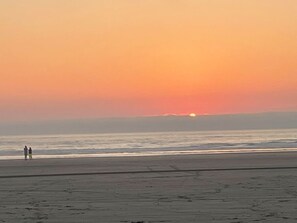 Vlak bij het strand