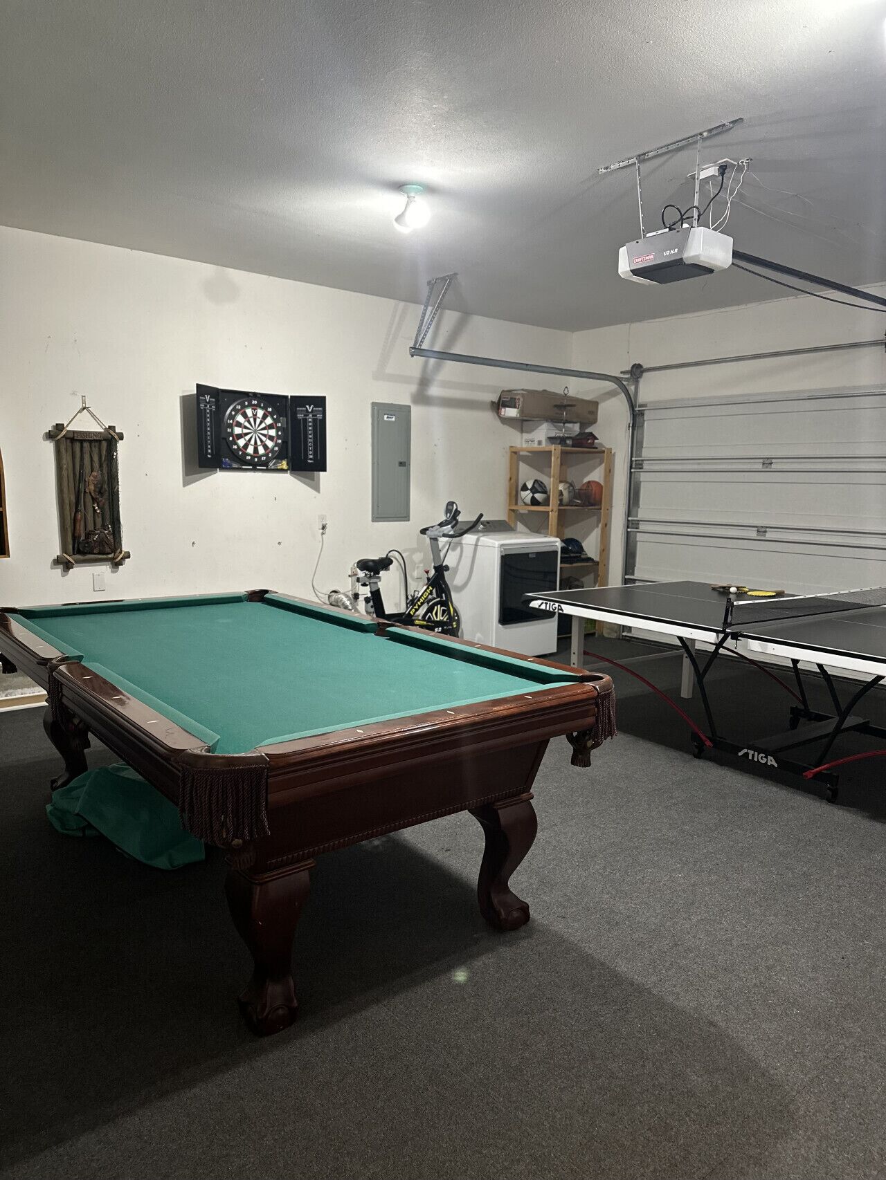 Pool table, Ping pong table, Dart game