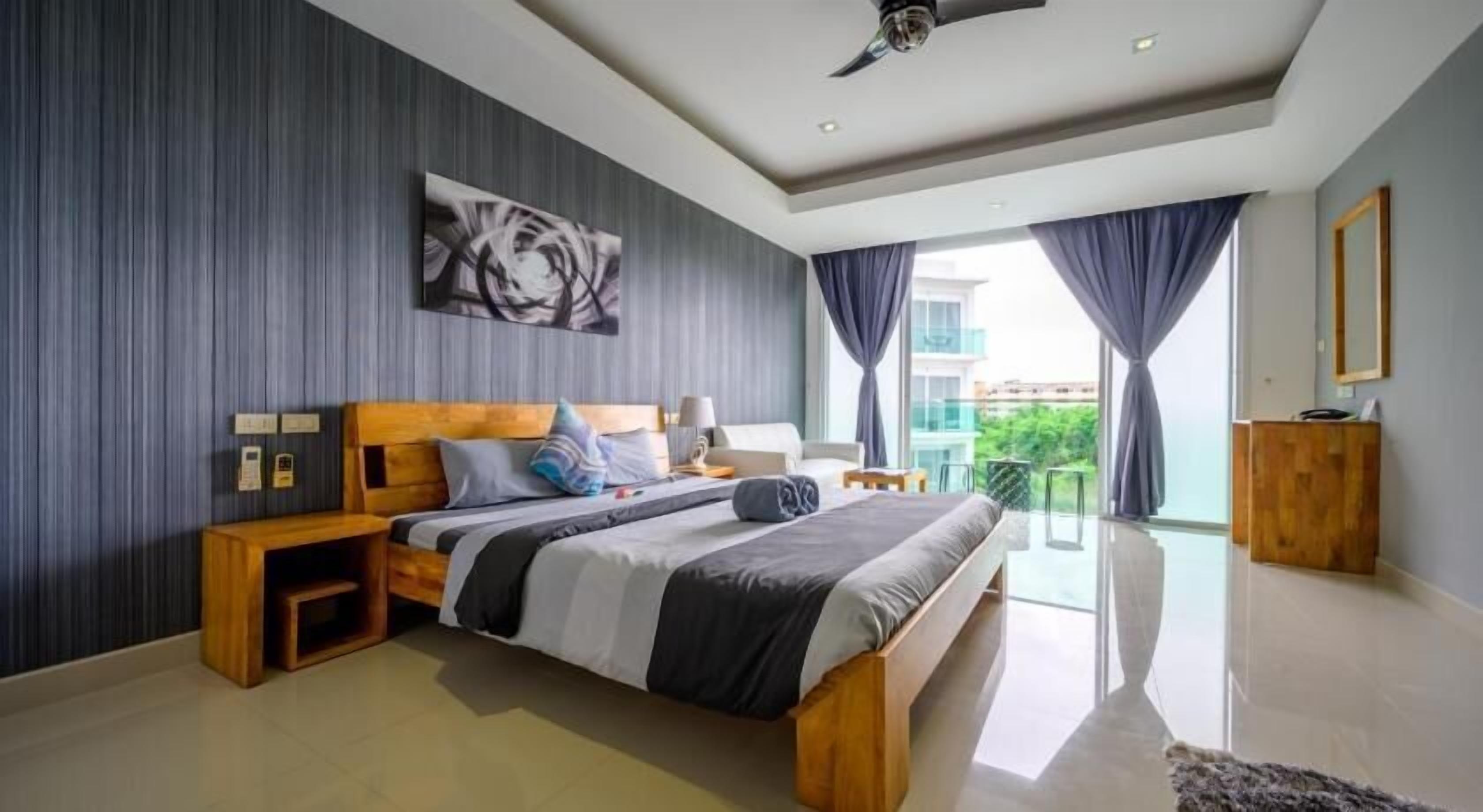 Down comforters, memory foam beds, in-room safe, desk