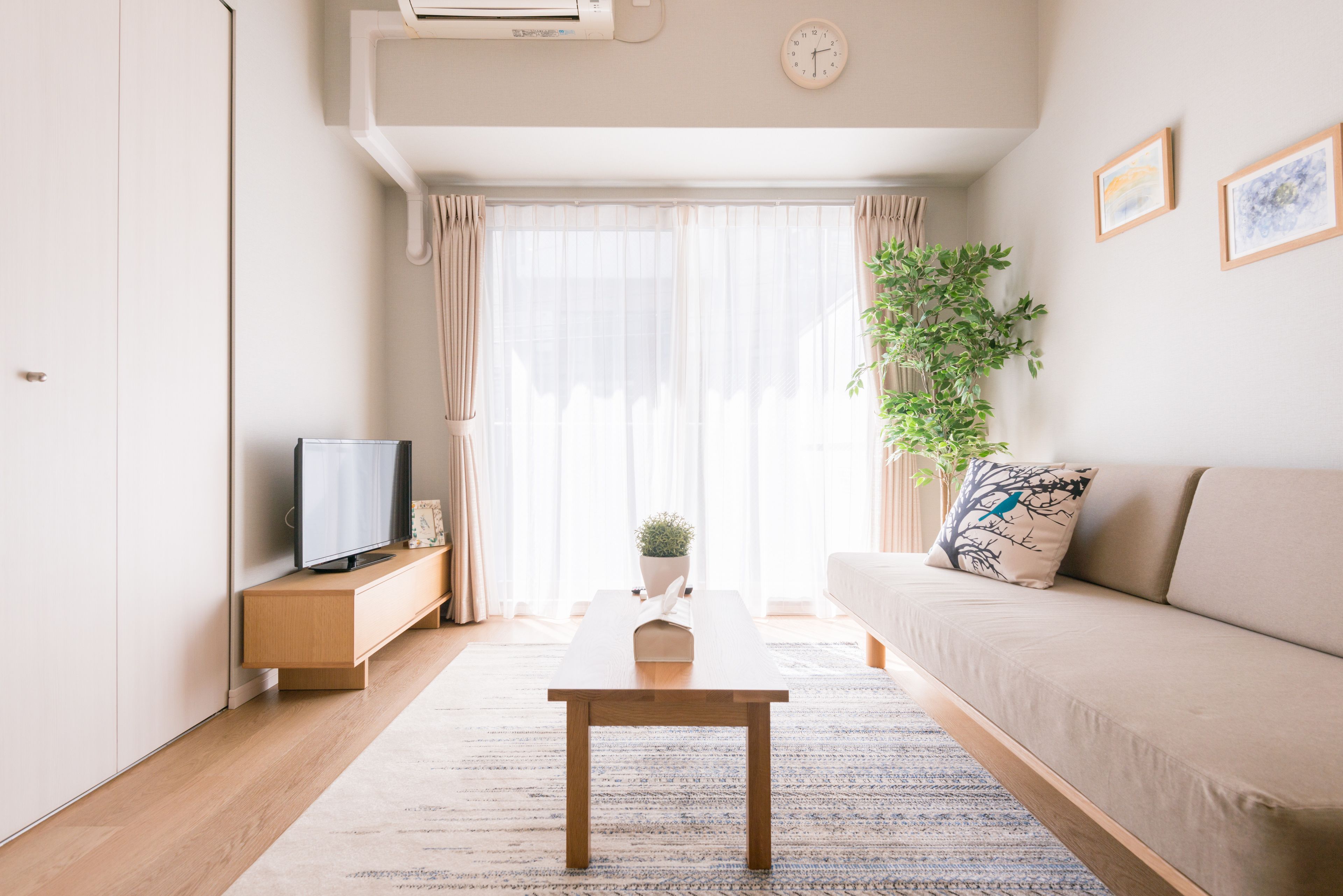 Deluxe Twin Room | Living room | Flat-screen TV