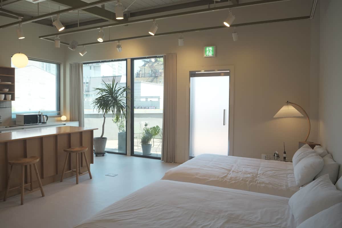 East Suite Terrace | 1 sovrum, sängtillbehör av högsta kvalitet och individuell inredning