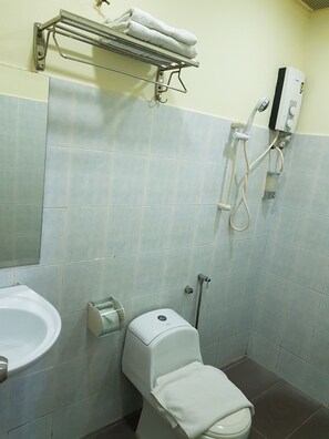 Standard Room, 1 Queen Bed | Bathroom | Shower, free toiletries, slippers, bidet - New City Hotel (Kajang)