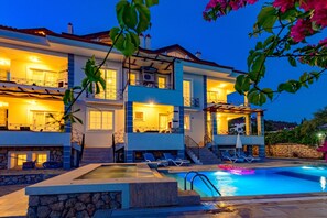 Front of property – evening/night - Anatolian Apartments (Fethiye)