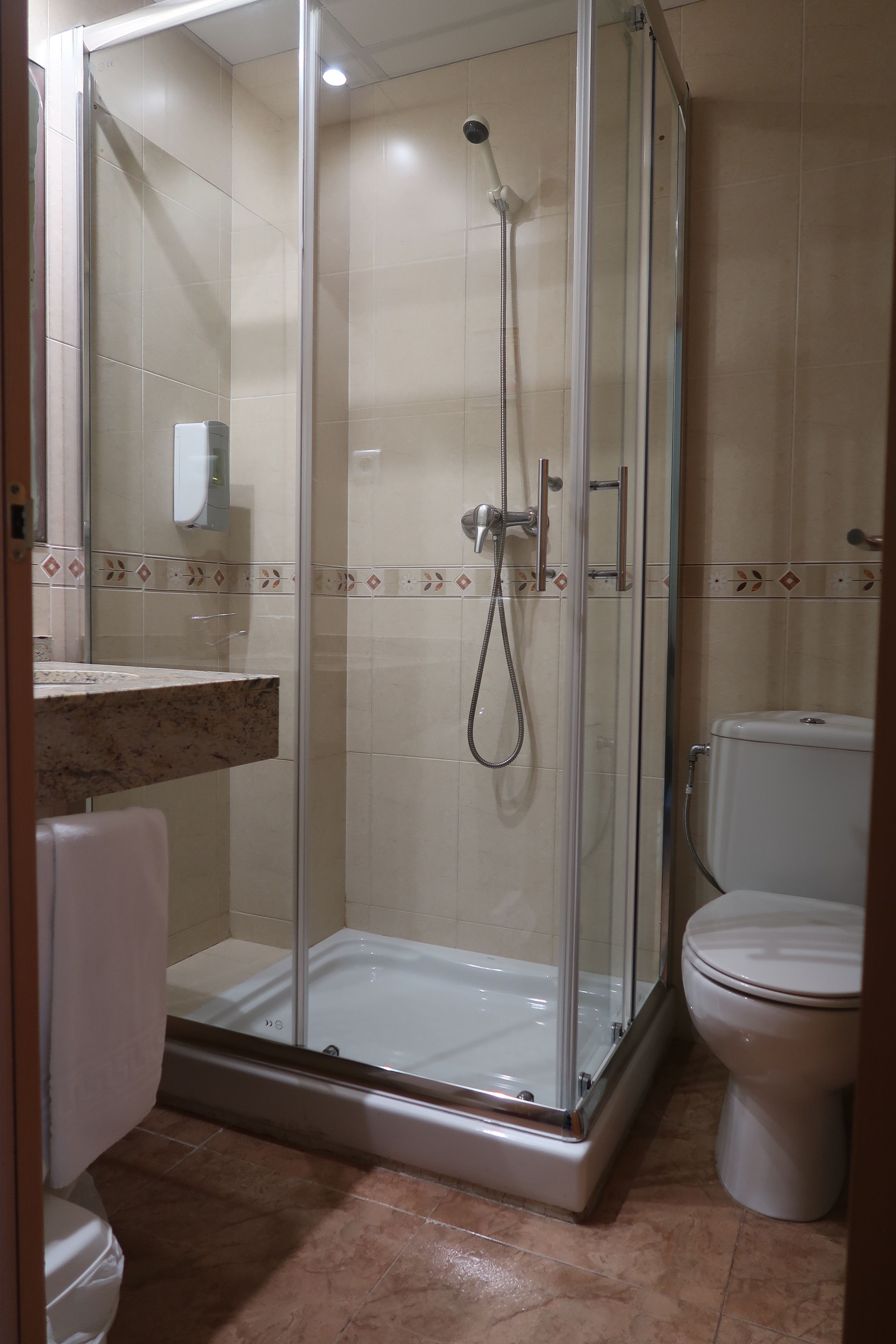 double or twin room | bathroom shower