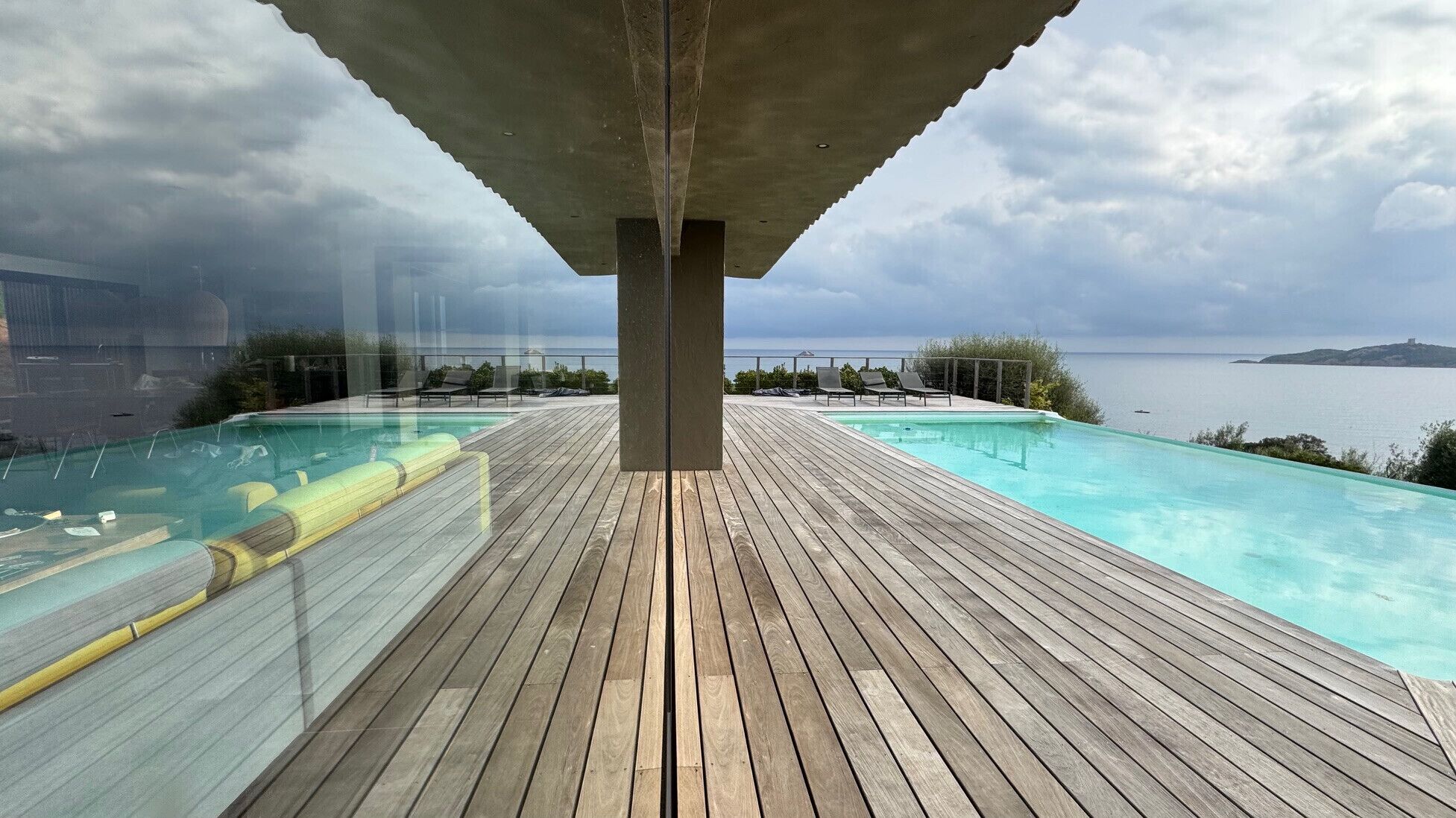 A heated pool