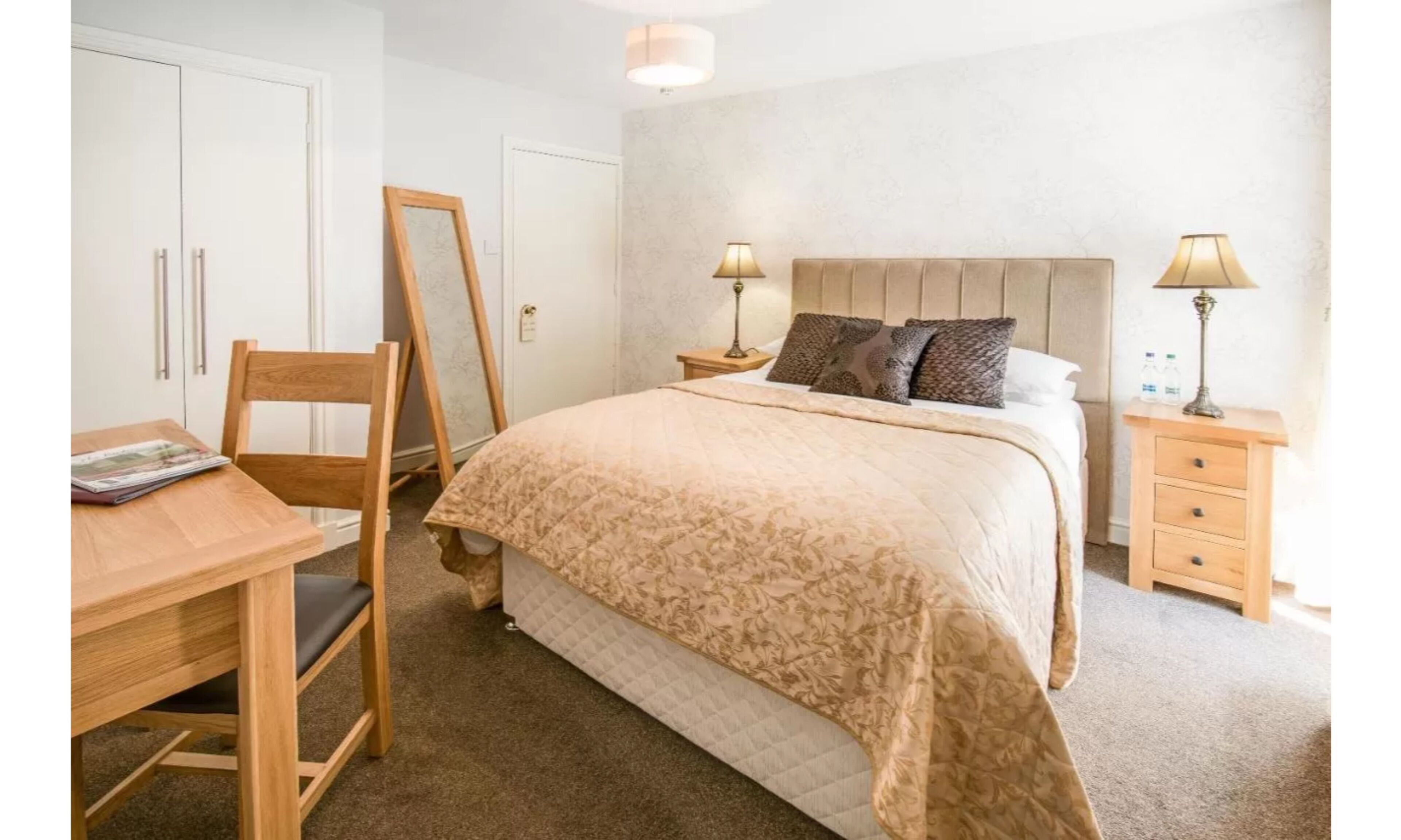 premium bedding, desk, iron/ironing board, free wifi