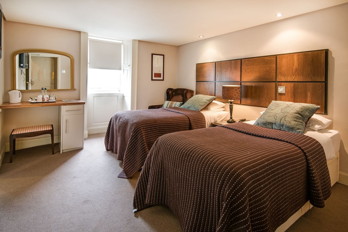 Deluxe Twin Room | Premium bedding, desk, iron/ironing board (on request), WiFi (free)