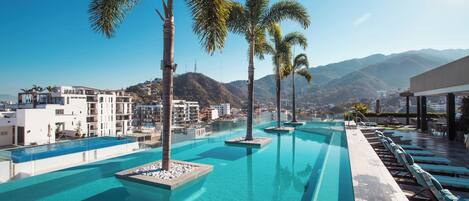 A heated pool