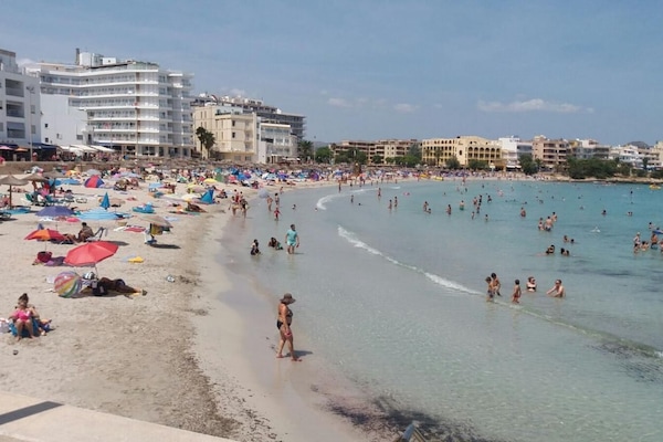 Beach nearby, white sand