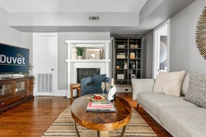 TV, offices - Blissful Escape | Tranquility in Style (Suite B) (Charleston)