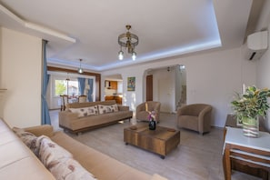 Luxury Villa, 4 Bedrooms | Living area | LCD TV