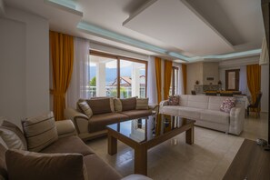 Villa, 5 Bedrooms (Olympia B2) | Living area | LCD TV - Infinity Olympia Villas (Fethiye)