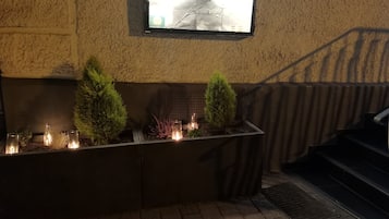 Front of property – evening/night