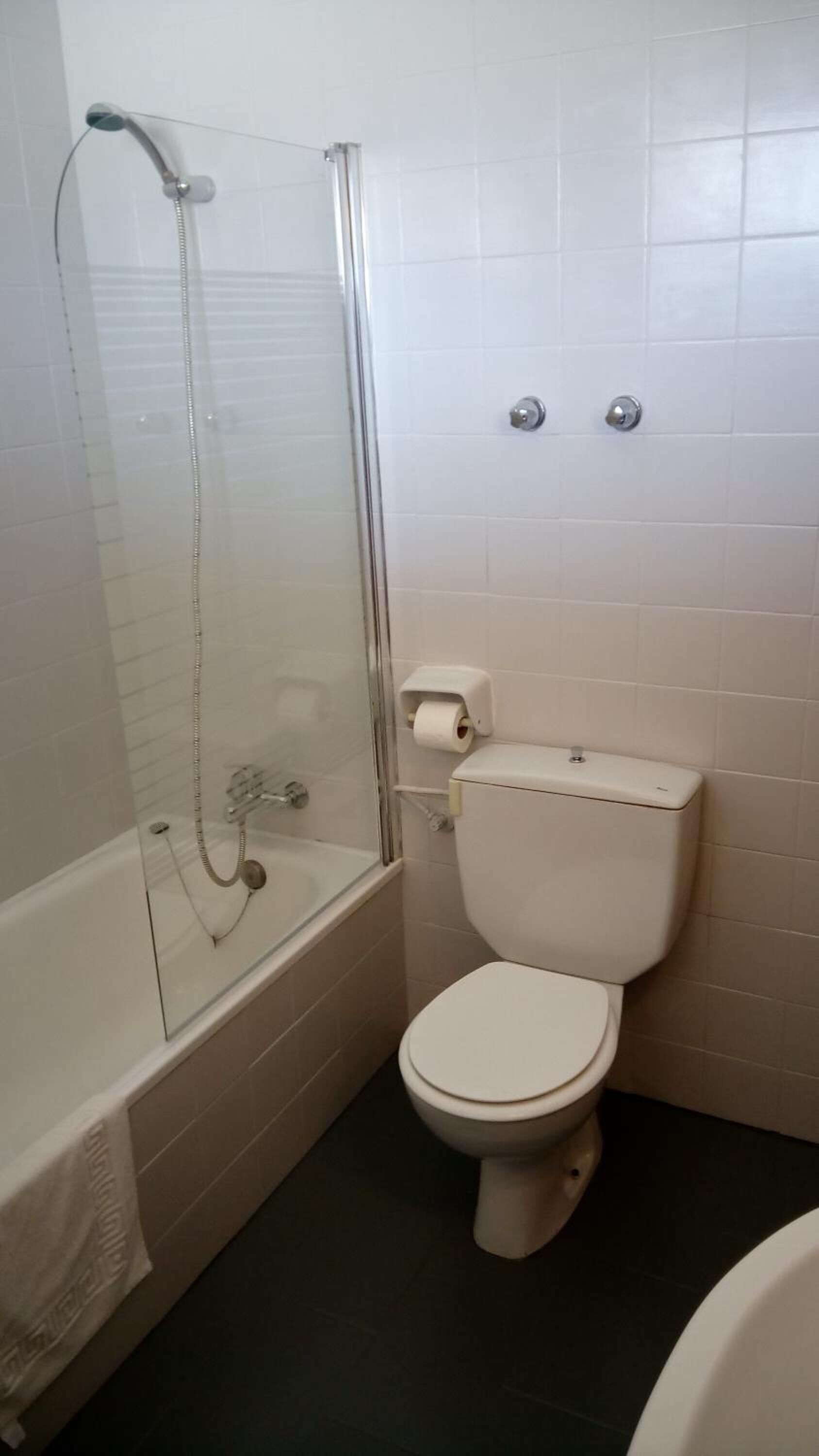 bathtub, free toiletries, hair dryer, bidet