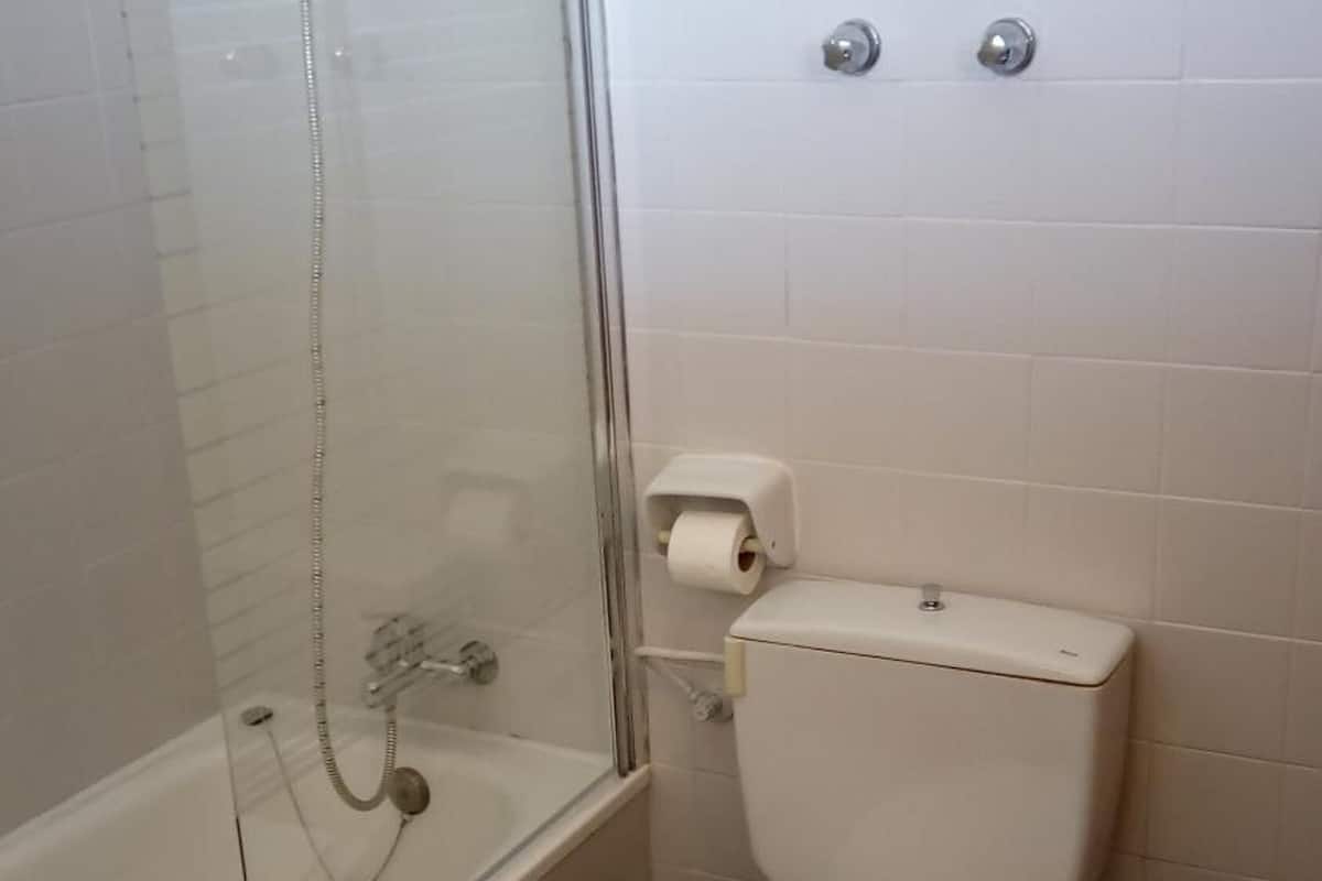 bathtub, free toiletries, hair dryer, bidet