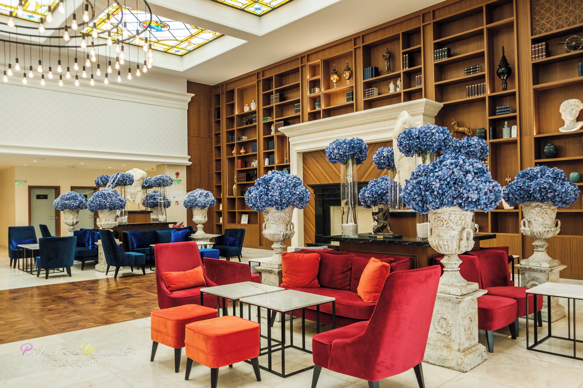 Área de estar no saguão