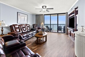 Condo, 4 Bedrooms | Living area | TV - Ocean Bay Club 1404 4 Bedroom Condo by RedAwning (North Myrtle Beach)
