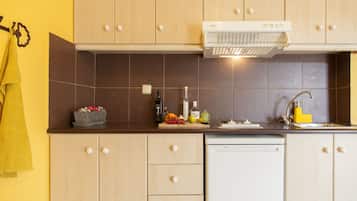 Superior Apartment | Private kitchen | Fridge, stovetop, coffee/tea maker, electric kettle