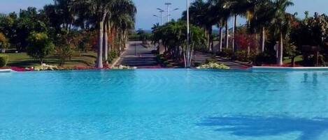 Superior Villa, 3 Bedrooms, Courtyard View, Ground Floor | Outdoor pool | Outdoor pool, pool umbrellas, sun loungers