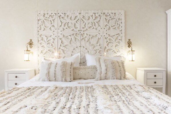 Tweepersoonskamer (Pamukkale) | 1 slaapkamer, luxe beddengoed, individueel gedecoreerd