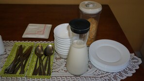 Kontinental frokost hver dag (mot et tillegg)