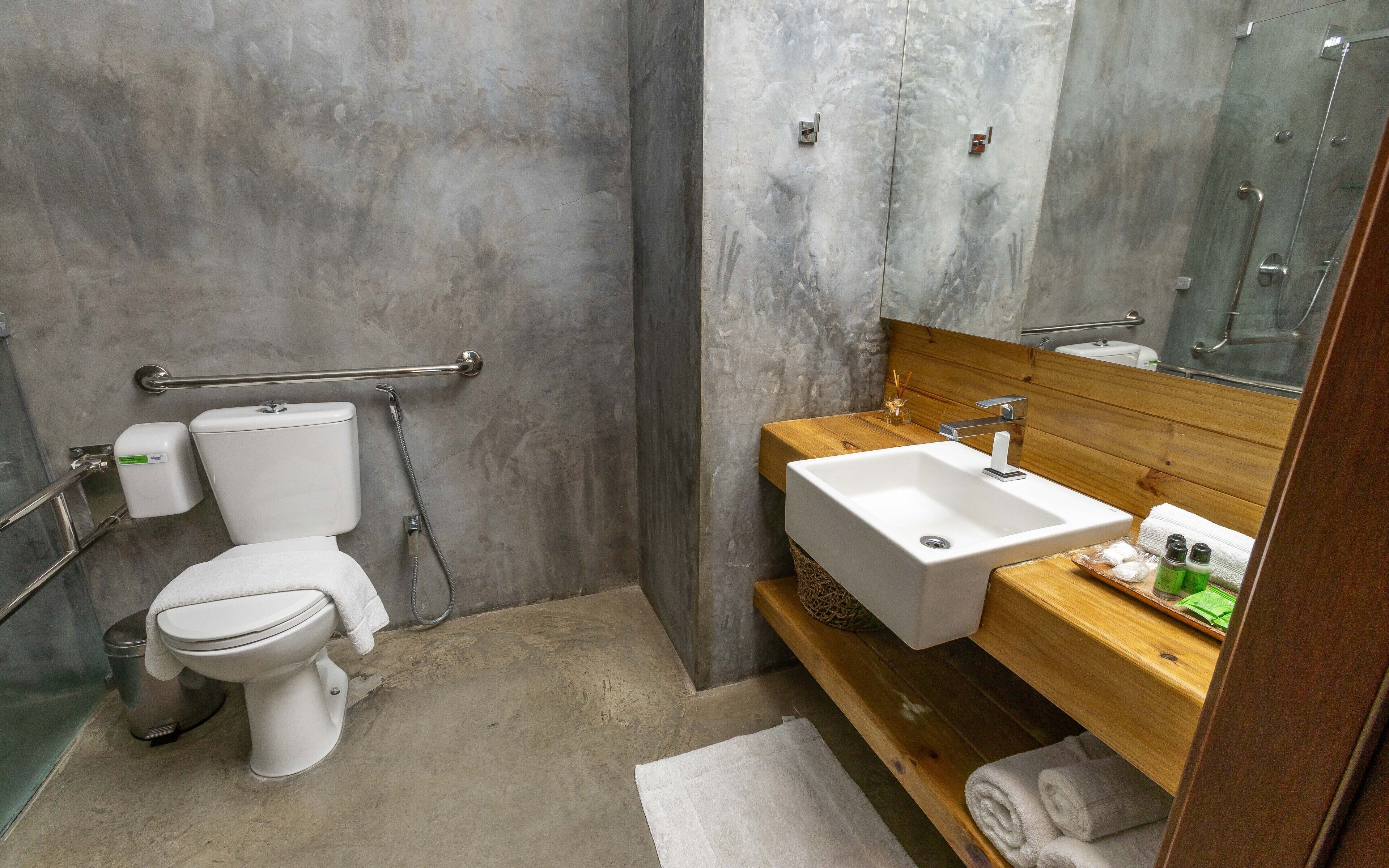 suite (manaca suite) | bathroom | shower, designer toiletries, hair dryer, bathrobes