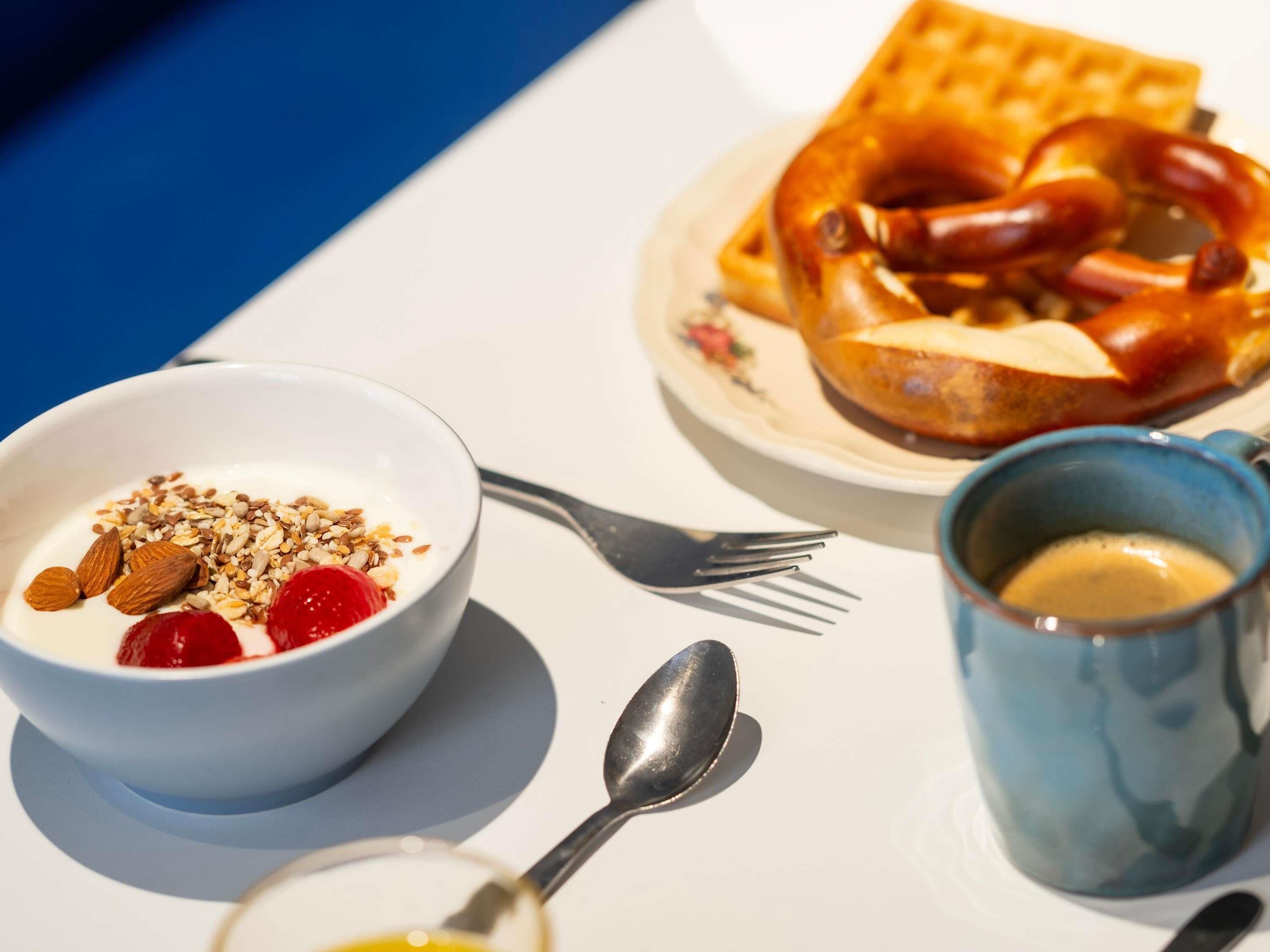 daily buffet breakfast (eur 9.90 per person)