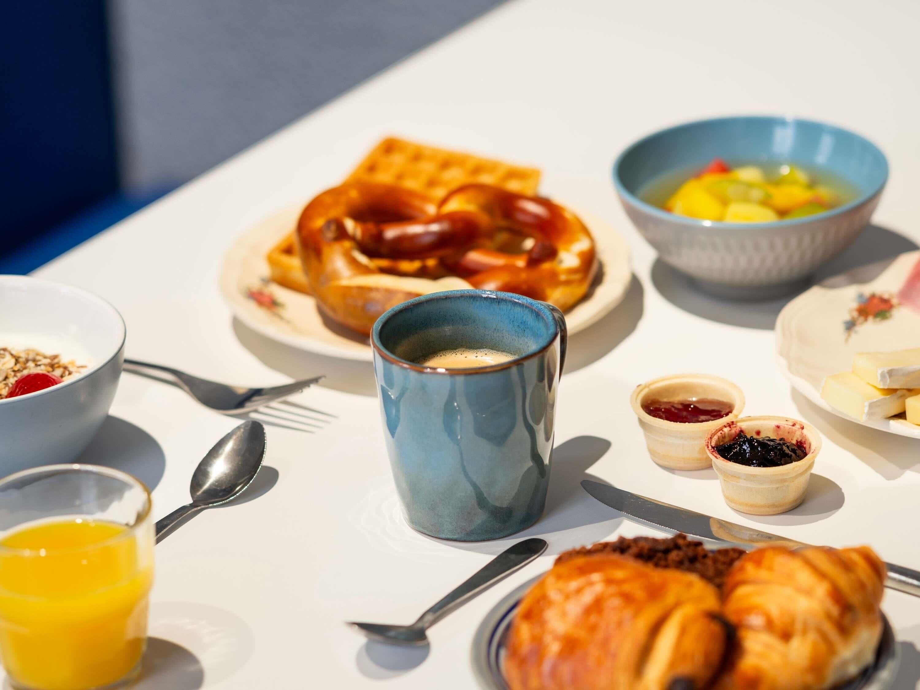 daily buffet breakfast (eur 9.90 per person)