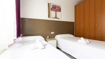 Desk, free WiFi, bed sheets