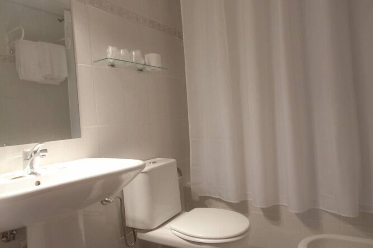 free toiletries, hair dryer, towels