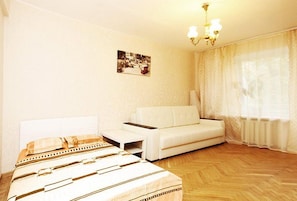 Apartment, 2 Schlafzimmer | 1 Schlafzimmer, hochwertige Bettwaren, Bügeleisen/Bügelbrett