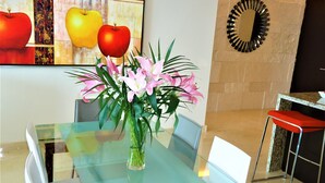 尊榮公寓, 3 間臥室, 面海 | 房內用餐區
