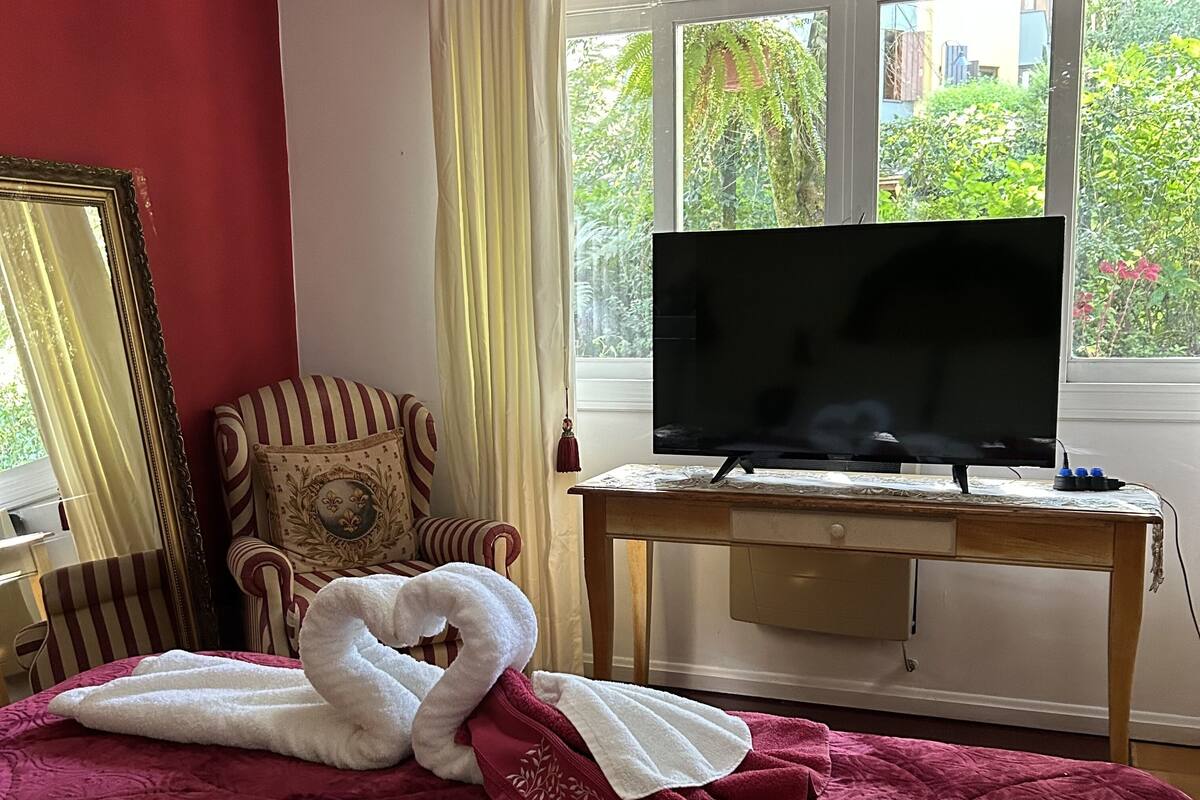 Literie de qualité supérieure, couette en duvet d'oie, minibar