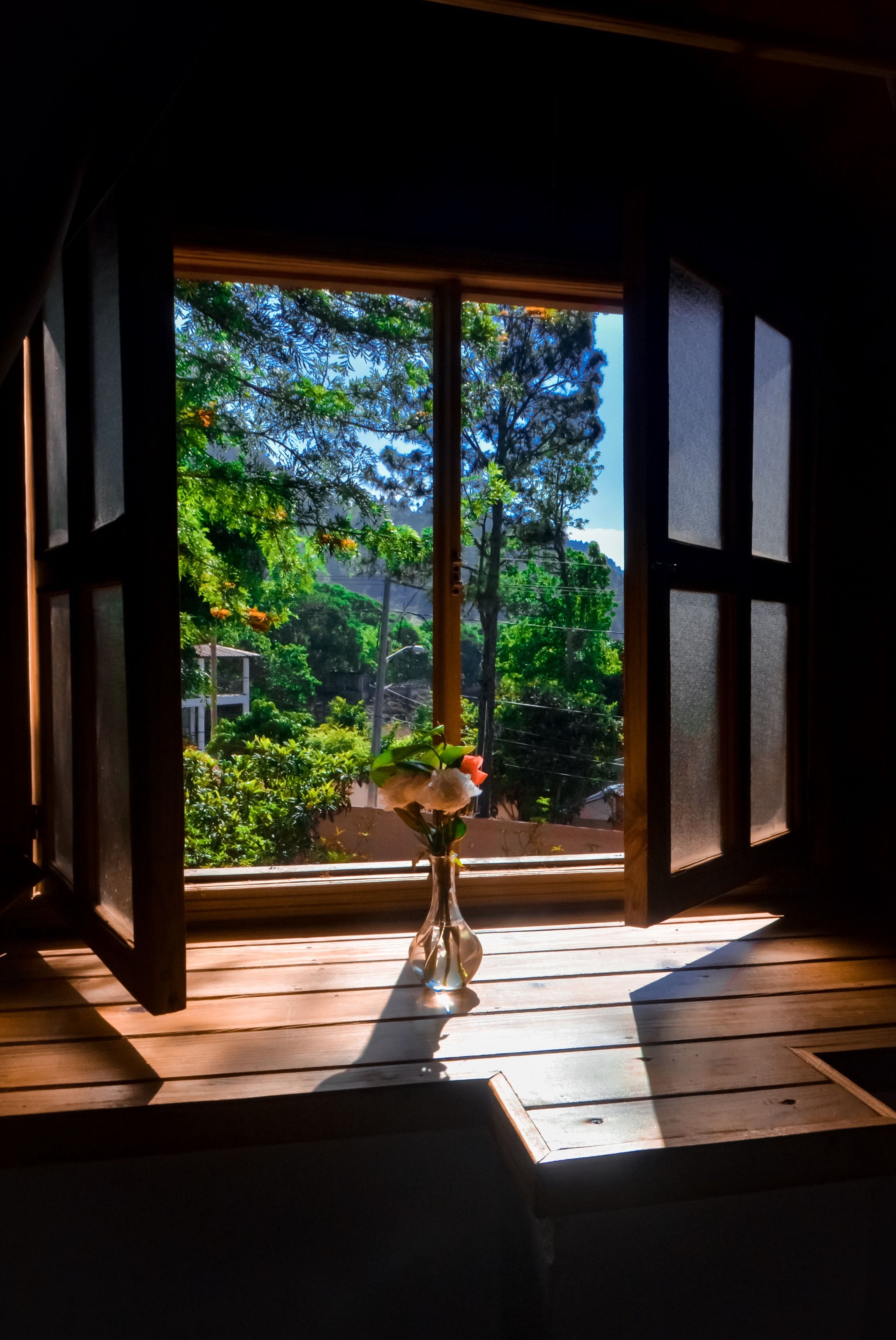 Chambre Double, 1 grand lit, vue jardin