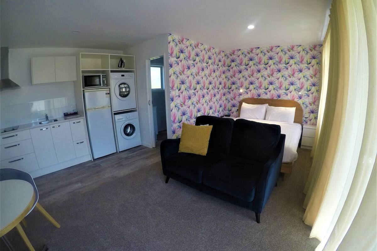 studio unit | in-room safe, individually decorated, blackout curtains, soundproofing