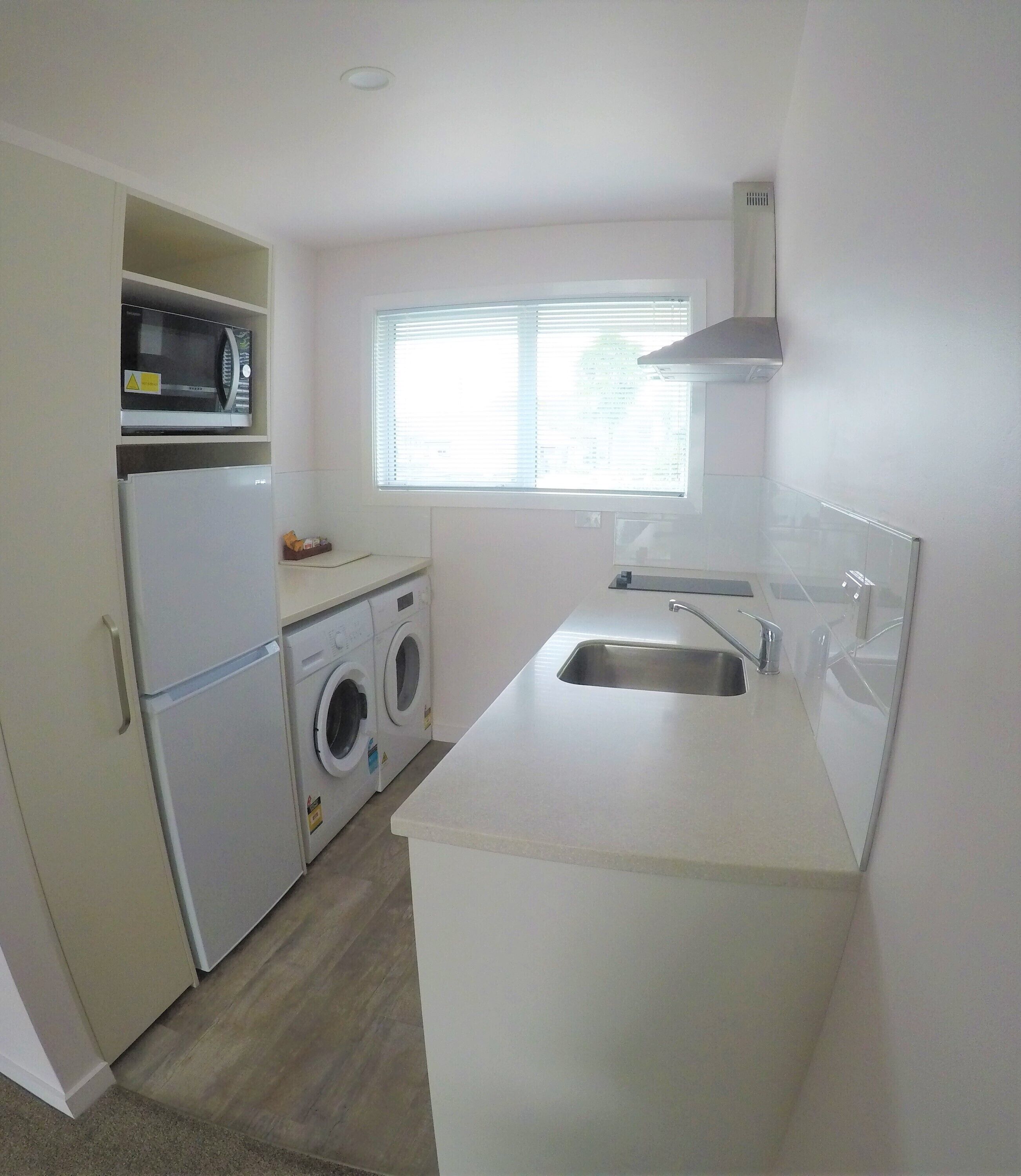 deluxe 2 bedroom unit | private kitchen | microwave, stovetop, coffee/tea maker, electric kettle